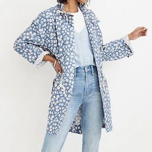 Madewell Anorak Ruffle-Neck Raincoat